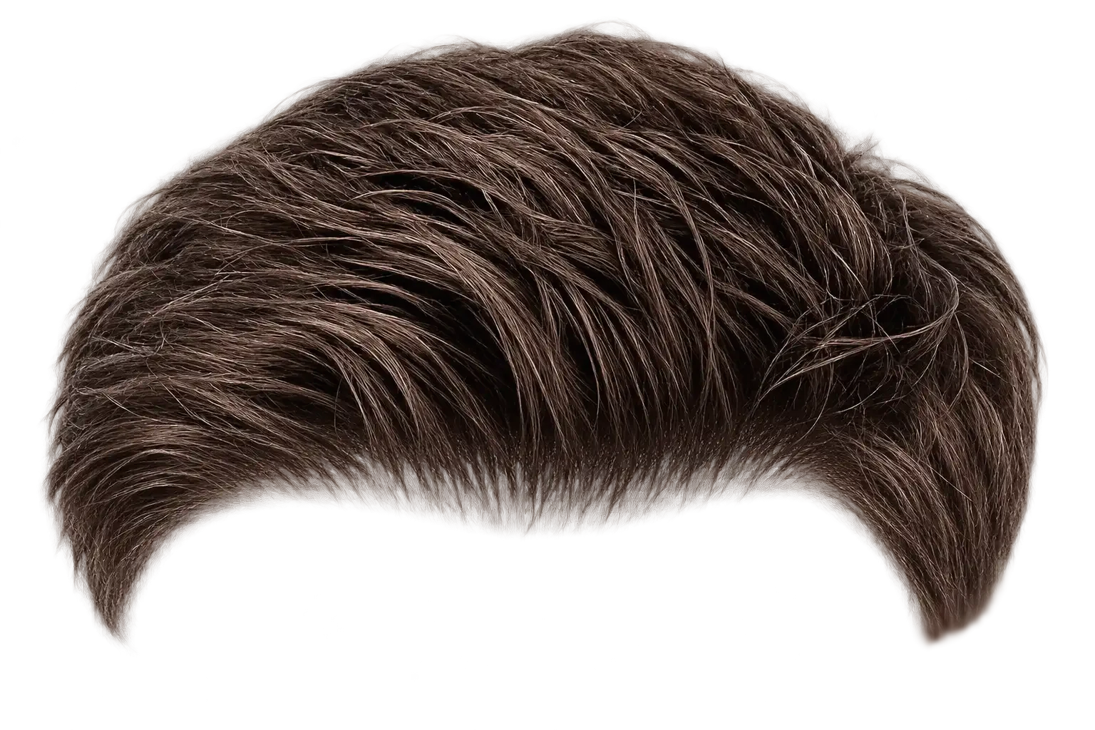 Full Realistic hair system with visible lace at the front